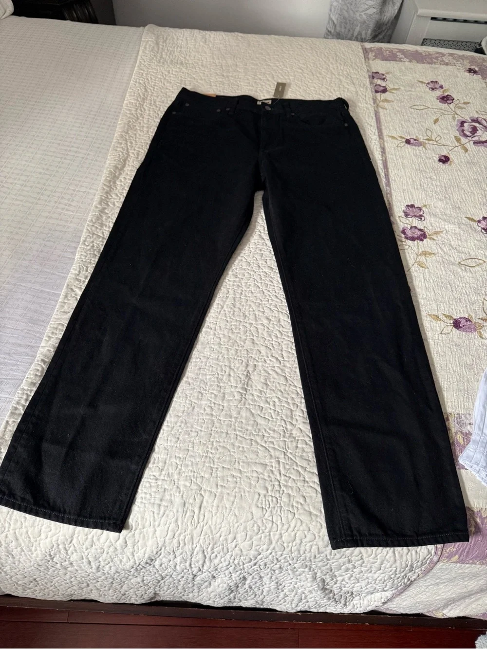 J.Crew Men's Classic Straight Jeans in Black Rinse.